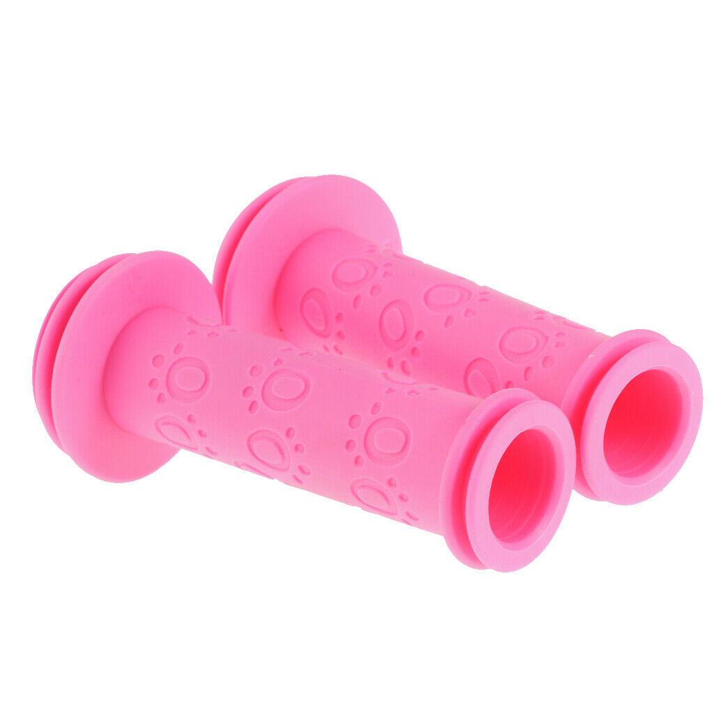 Girls Bicycle Bike Handlebar Grips Tassels Ribbons Front Basket Pink Set