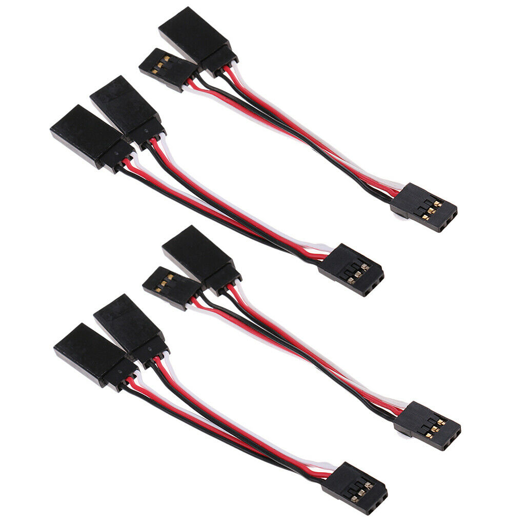 4x Male to Female ESC Extension Lead Wire JR Plug Adapter Line Cable New