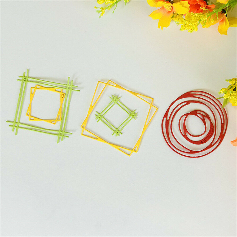 Metal Cutting Dies Geometric Multiple SetBDor DIY Scrapbooking Album Paper.l8