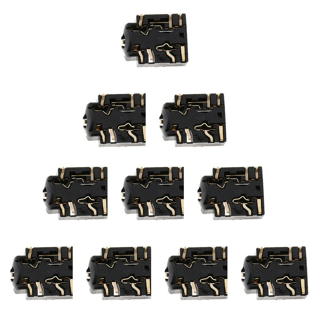 10 Packs Replacement 3.5mm Port Parts Headphone Socket for XBOX   S Controller