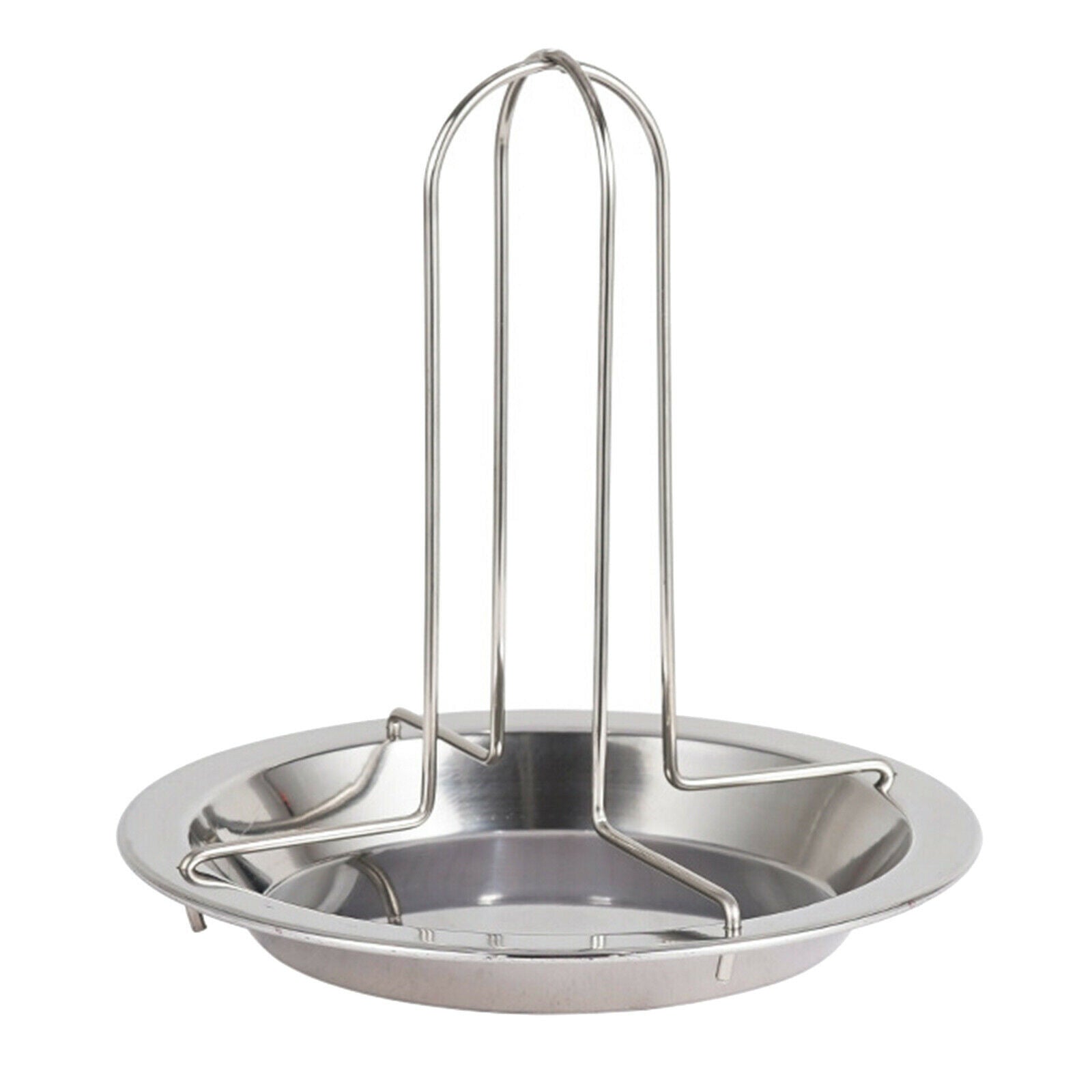 Rooster Beer Can Chicken Roaster Rack Steel Barbecue Grill Gift Space Saver