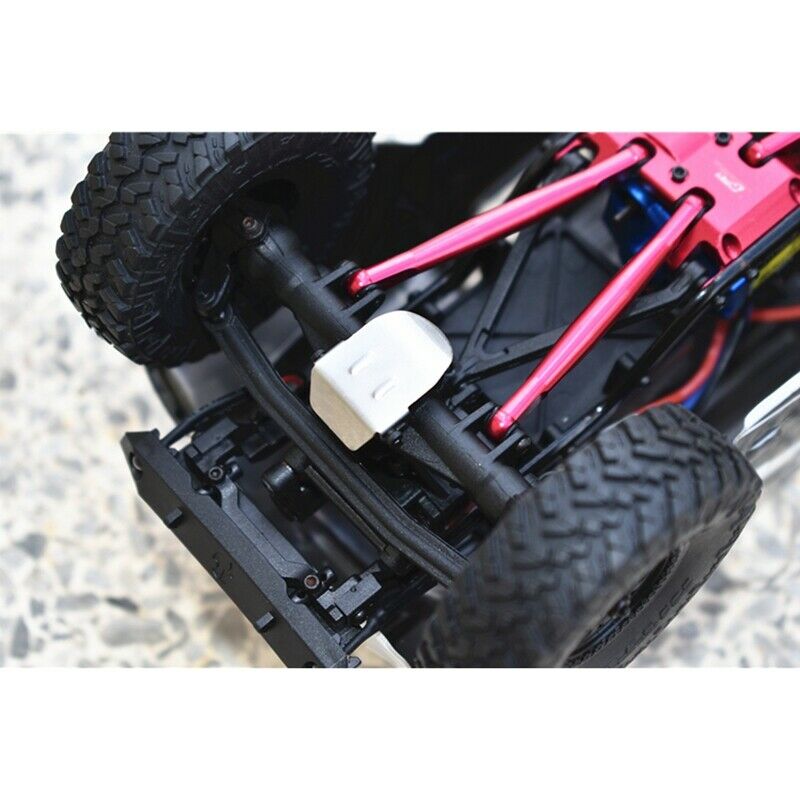 Stainless Steel Chassis Armor GearBox Axle Protector for 1/24 RC Cler Axial SCQ4