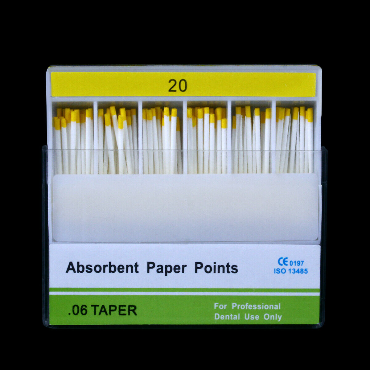 10X Dental Endodontic Absorbent Paper Points Taper 0.06 #20 Root Canal Cleaning