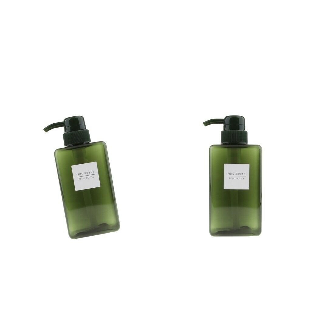 2Pcs Dark Green 450ml SOAP FOAM DISPENSER REFILLABLE QUALITY PUMP FREE SHIP