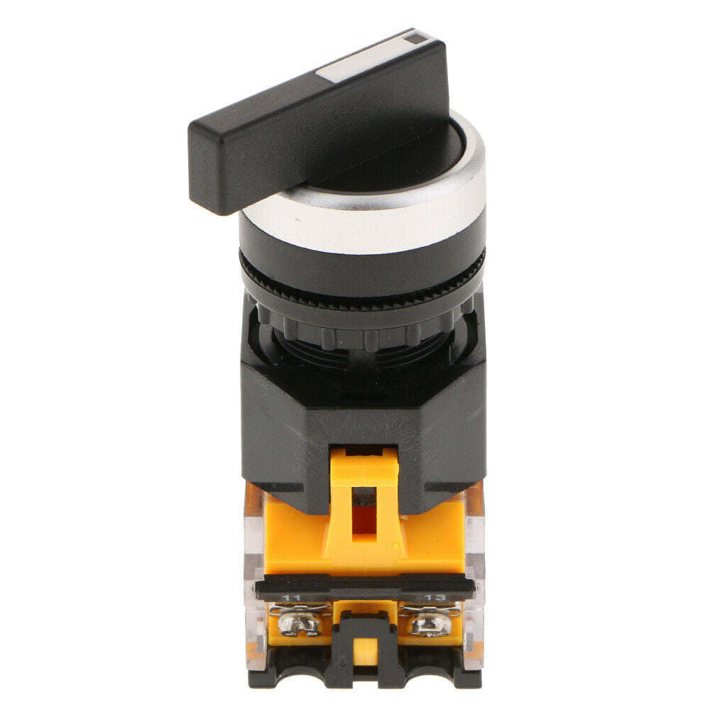 Knob Switch Latching NO/NC Plastic Rotary Switch Wear resistant 2 Position