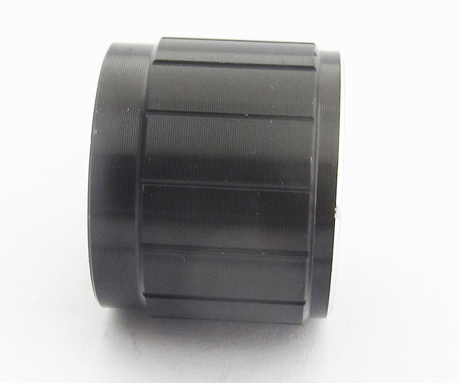 10pcs 20x17mm Black Circular Knob Aluminium Cover for Audio Volume Tone Control