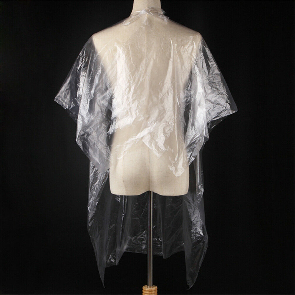 50Pcs Hair Cutting Capes Disposable Waterproof Hair Salon Cape Apron Barber Tool