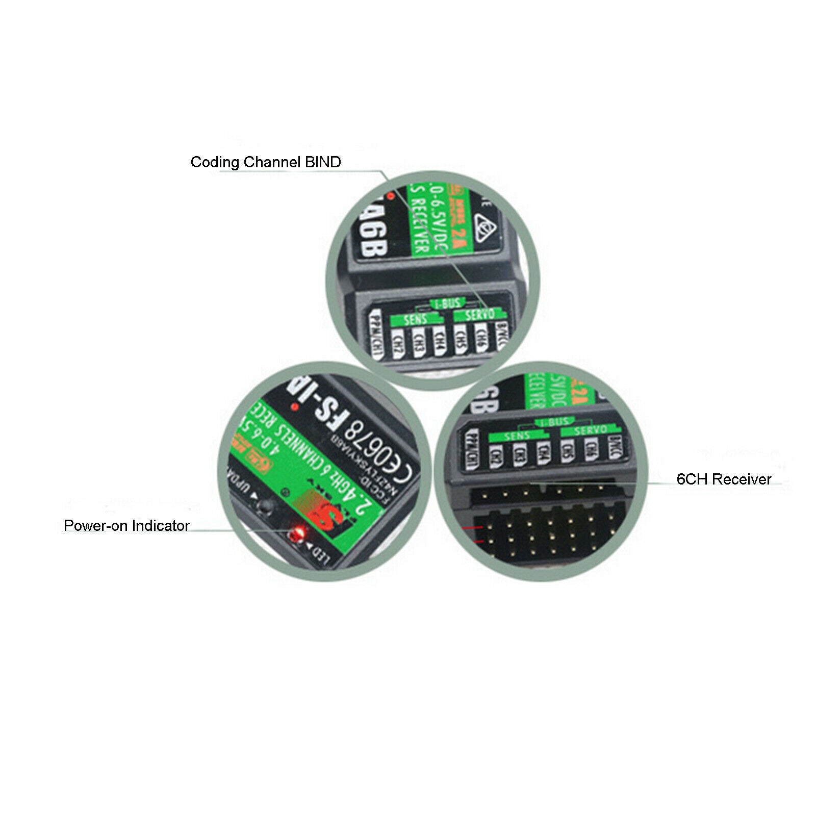 Remote Control Transmitter Output Receiver For Flysky T6 I6 I6X FS-iA6B