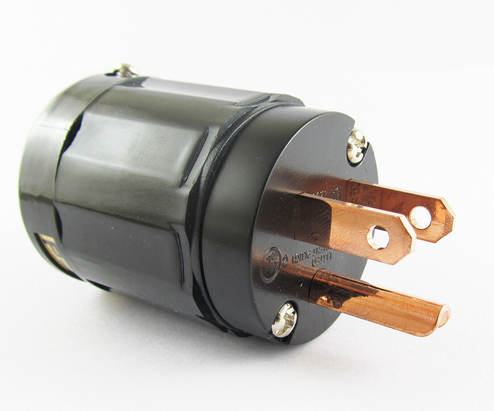 1pc High Quality Pure Copper P-029 US Power Plug IEC Connector for Audio Black