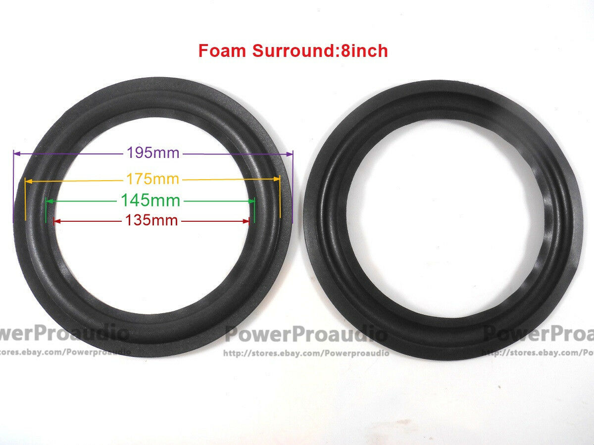 20 pcs /lot Brand New 20 Pieces 8 inch 8" Woofer / Bass Speaker Surround Repair