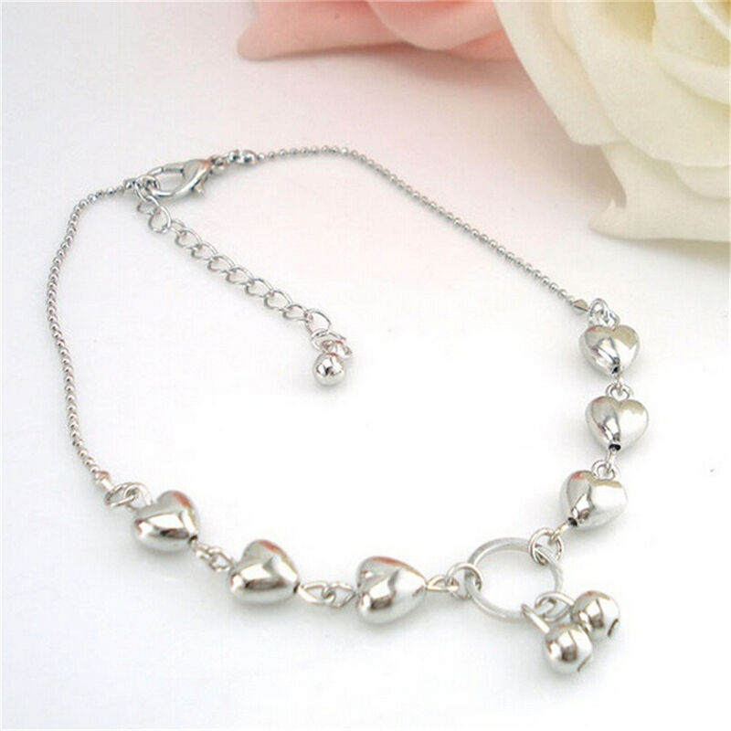 Women Heart Cherries Chain Anklets Bracelet Barefoot SandalsBeach Foot Jewe~Z Rf