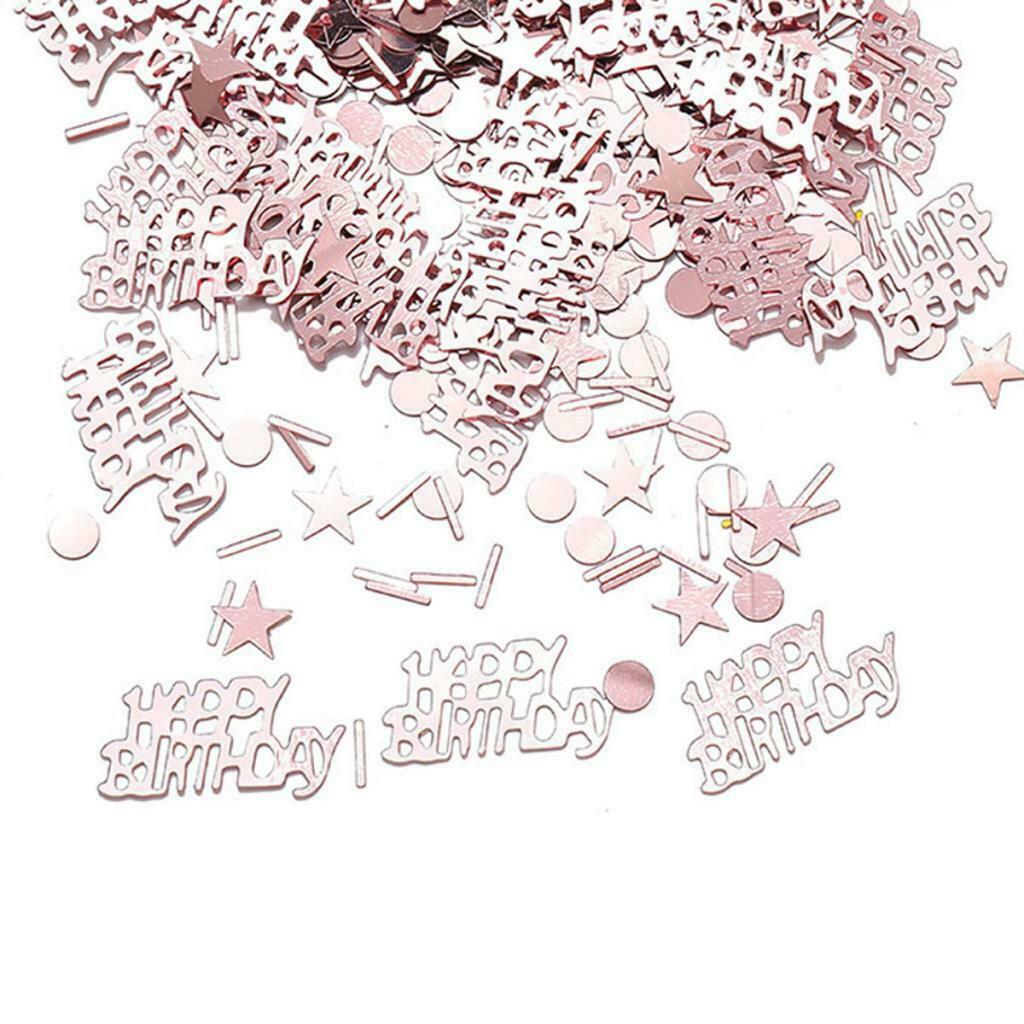 Shiny Metallic 30g Assorted Happy Birthday Confetti Sprinkle Party Decor