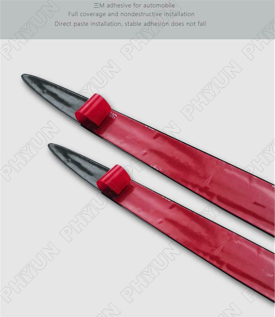 Universal Car Side Skirt Door Side Line Sill Molding Trim Cover Body Protector