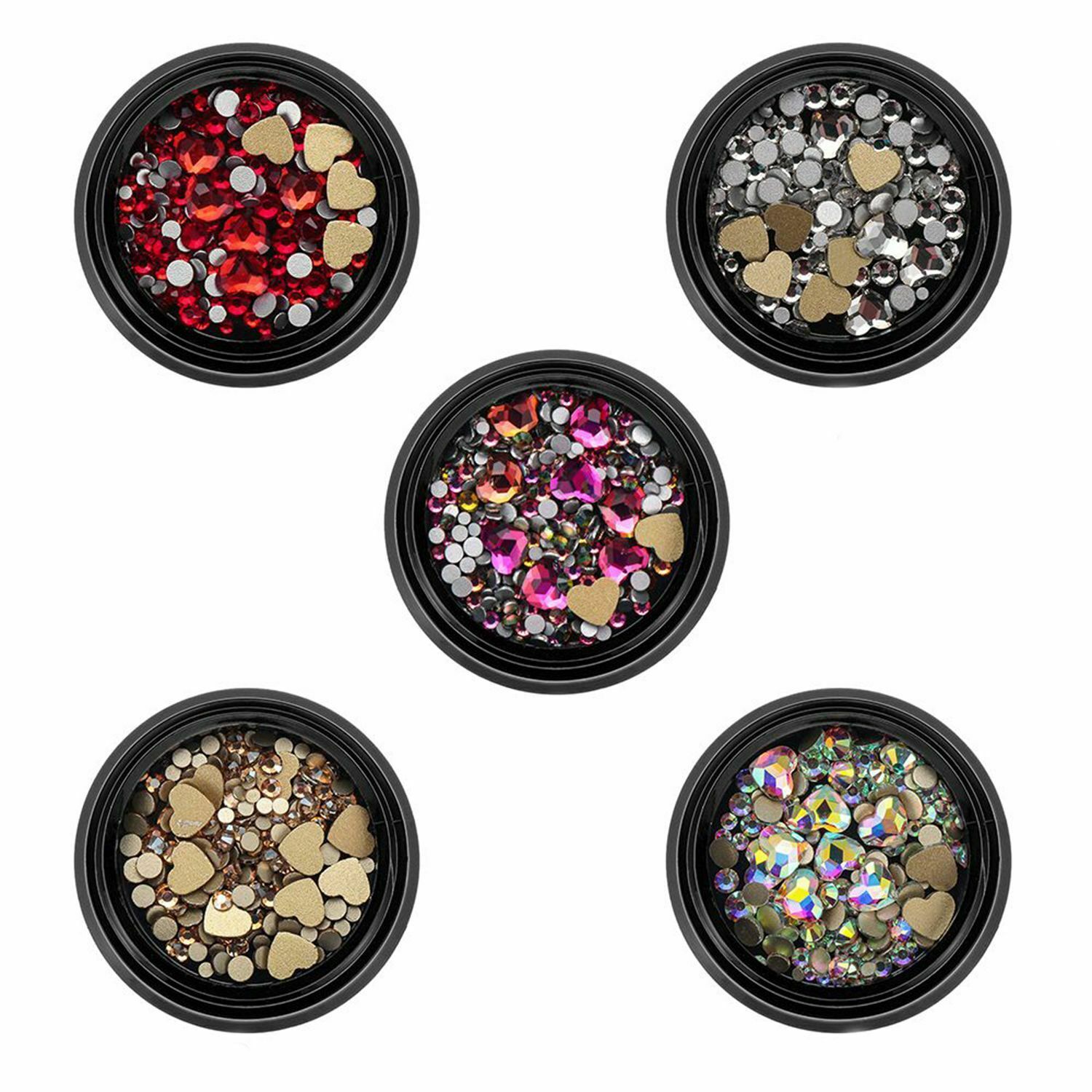Stone Nail Glitter Sequins Mixed AB Rhinestone Crystal Gems Face Body Adornment