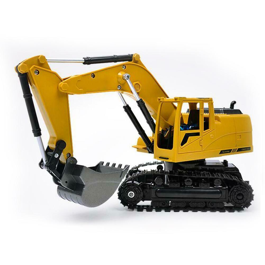 8CH Simulation RC Excavator Toys with Music Lght Children RC Truck Models @
