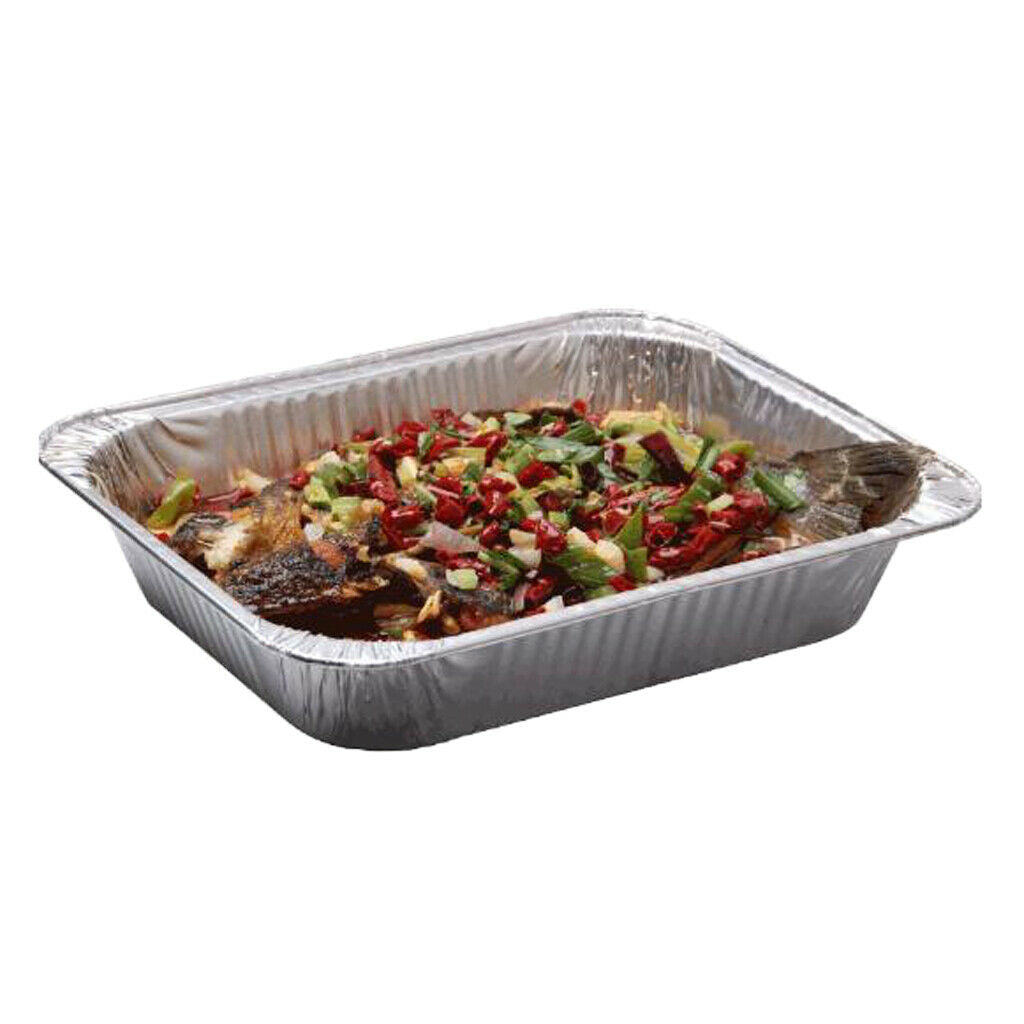 20Pcs 2200ml Aluminum Foil Grill Drip Pans for BBQ Weber Grills Cooking