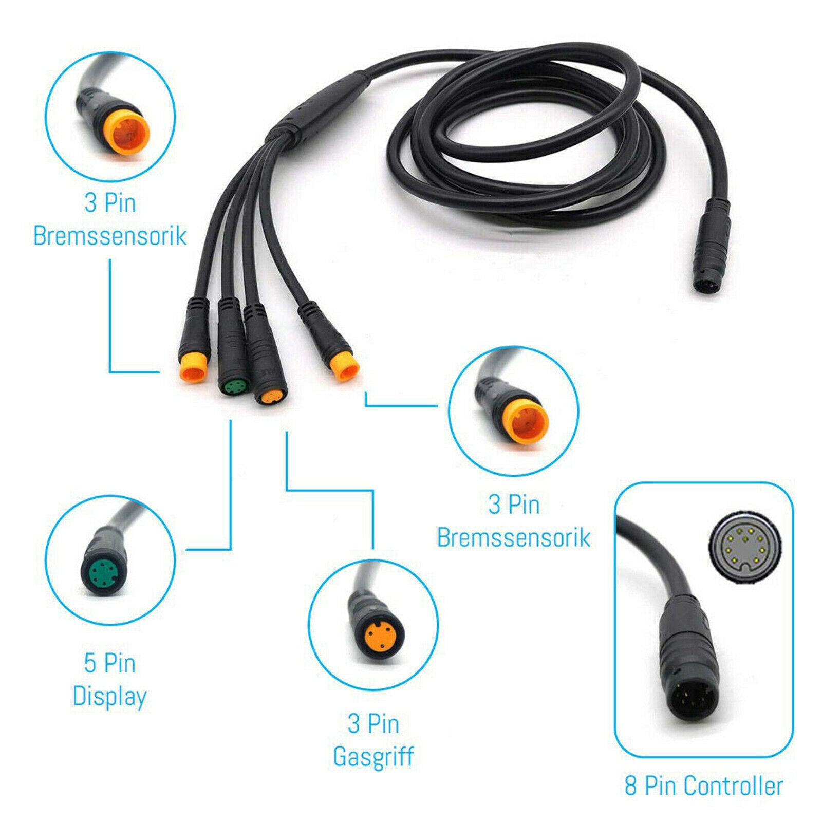 1 T4 Electric Bicycle Extension Cable Sensor Sensor for Electric Bicycle