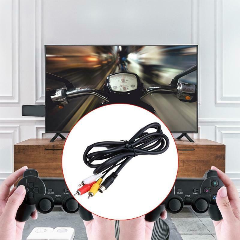 1.8m 9Pin Audio Video AV Cable A/V 3RCA Connect Cord Wire for Sega Genesis 2 3