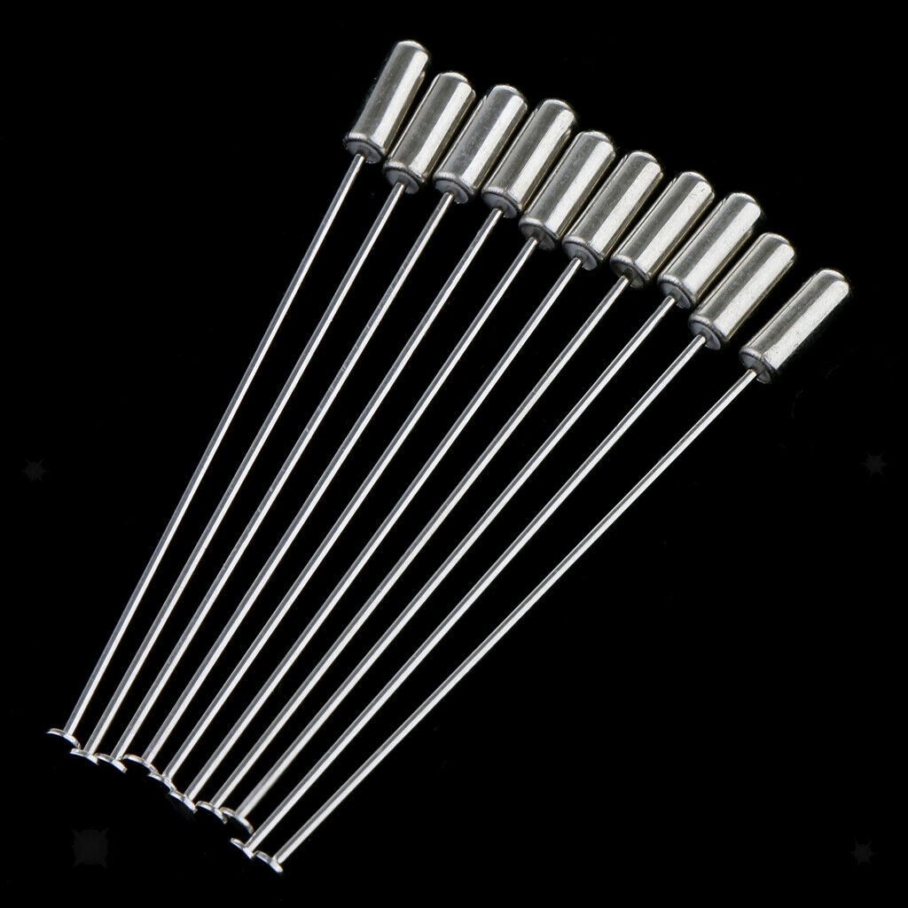 10pcs Bulk Copper Stick Pin with Mini 3mm Pad DIY Jewelry Brooch Findings
