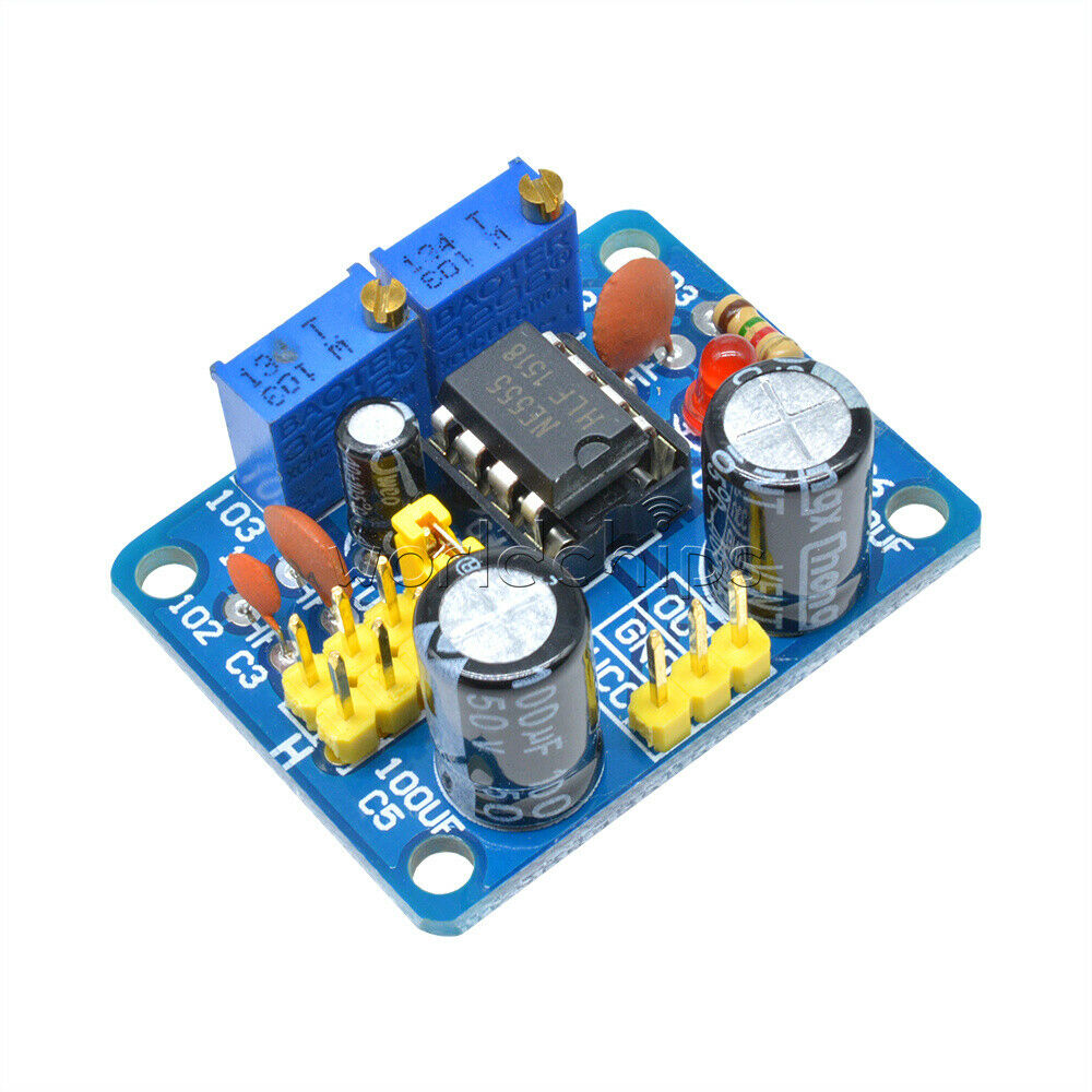 Duty Cycle and Frequency Adjustable NE555 Square Wave Module DIY Kit