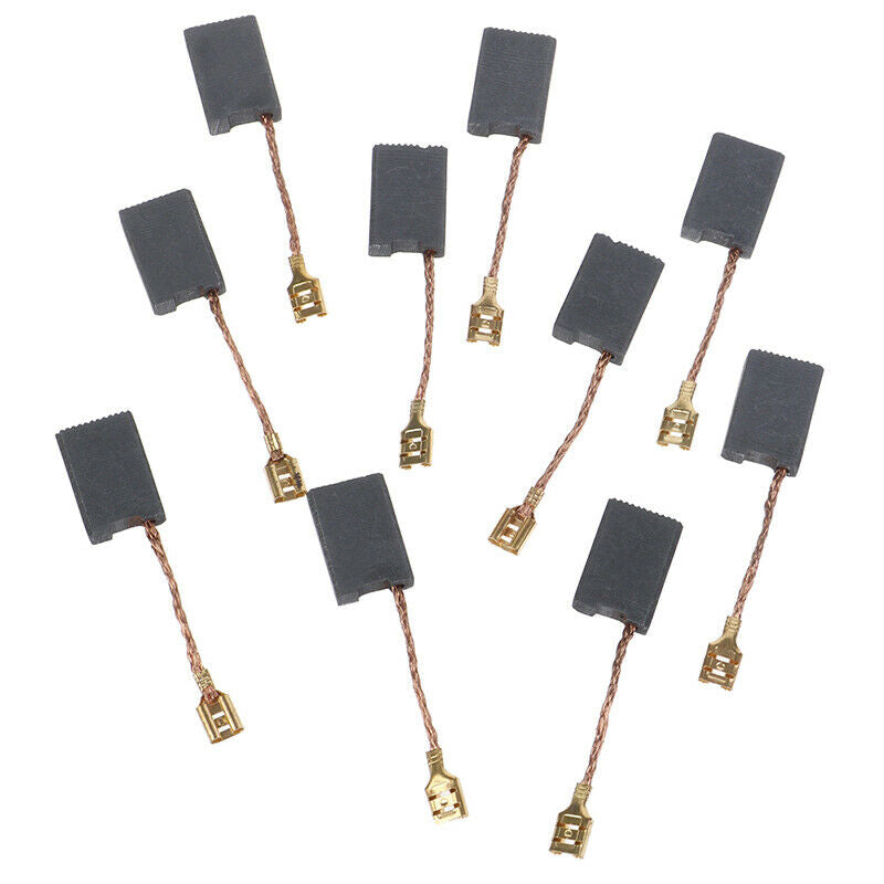 10Pcs Graphite Copper Motor Carbon Brushes Kit For Angle Grinder 6*16*22mm DD