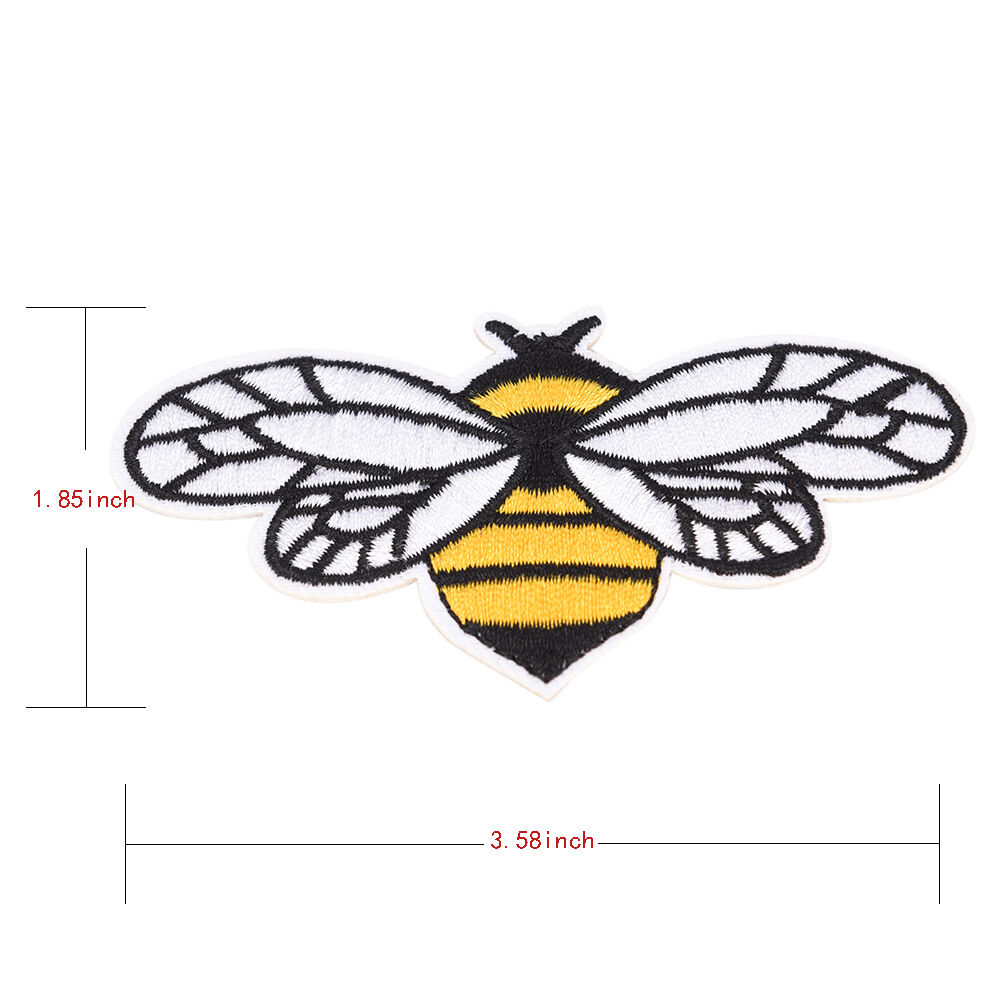 Fashion bee embroidered sew iron on patch badge fabric bag clothes appliqu.l8