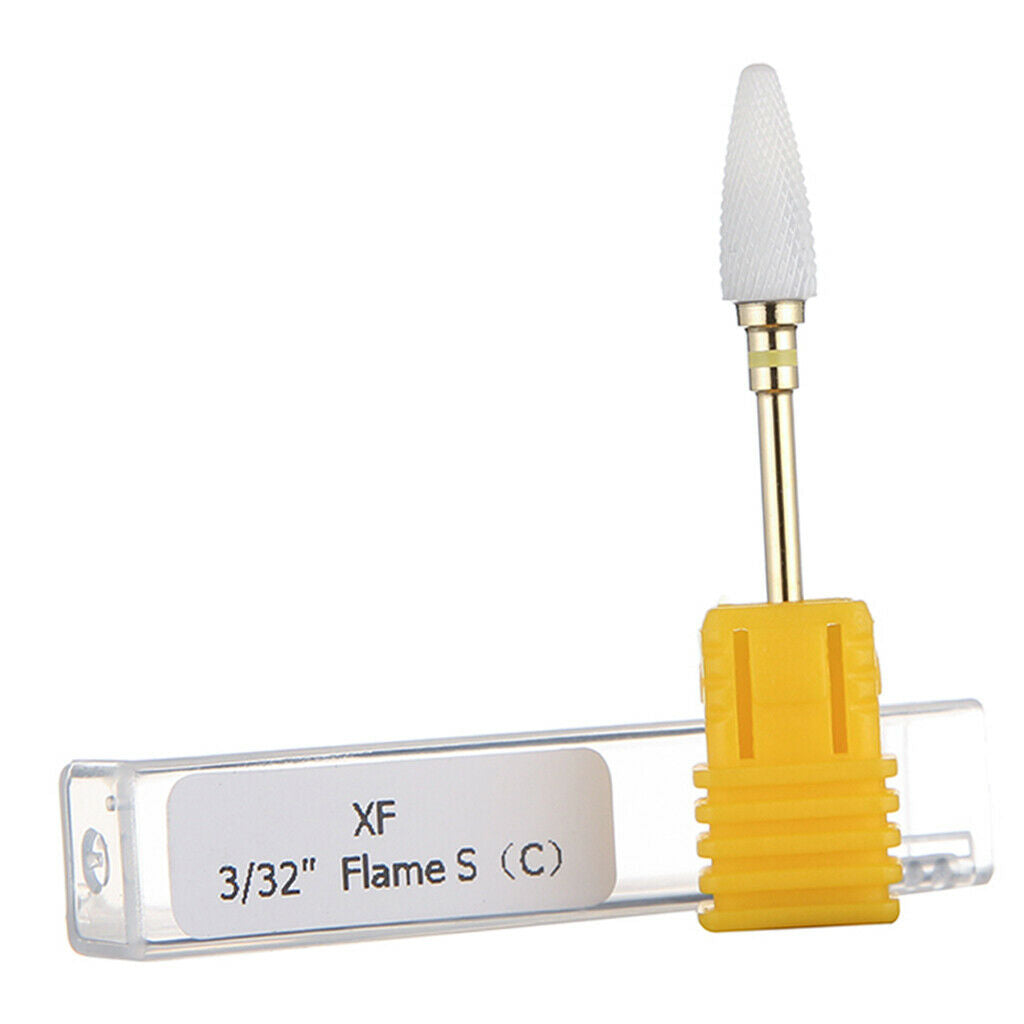 Ceramic Polishing Head Nail Grinding Drill Bit for Electric Nail Machine XF