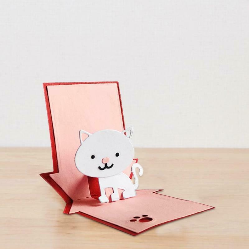 Cat House Carbon Steel Cutting Dies DIY Scrapbooking Photo Album Embossing Paper