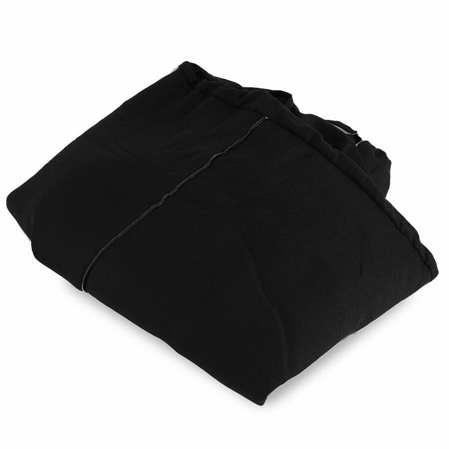 Black Fully Surrounded Universal Car Seat Cover Front + Rear 5 Seat Cushion