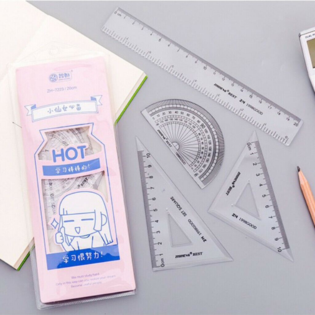 Ruler Stationery Office Home School Student Children Painting Metric Tool A