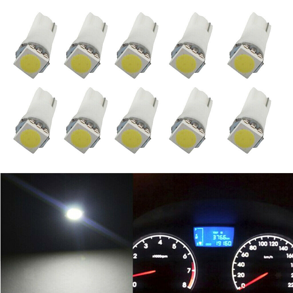10x T5 5050 Car Interior Lighting Map Dome Lights