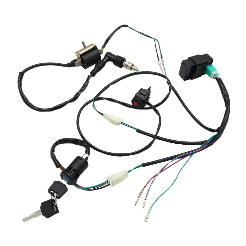 Wiring Loom Harness Kill Switch Rebuild Kit For Kick Start