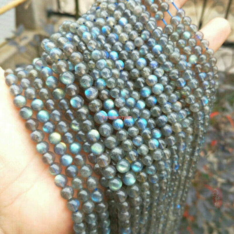 Fine 4mm Natural Labradorite Gems Round Loose Beads 15'' Crystal Healing AAAAA