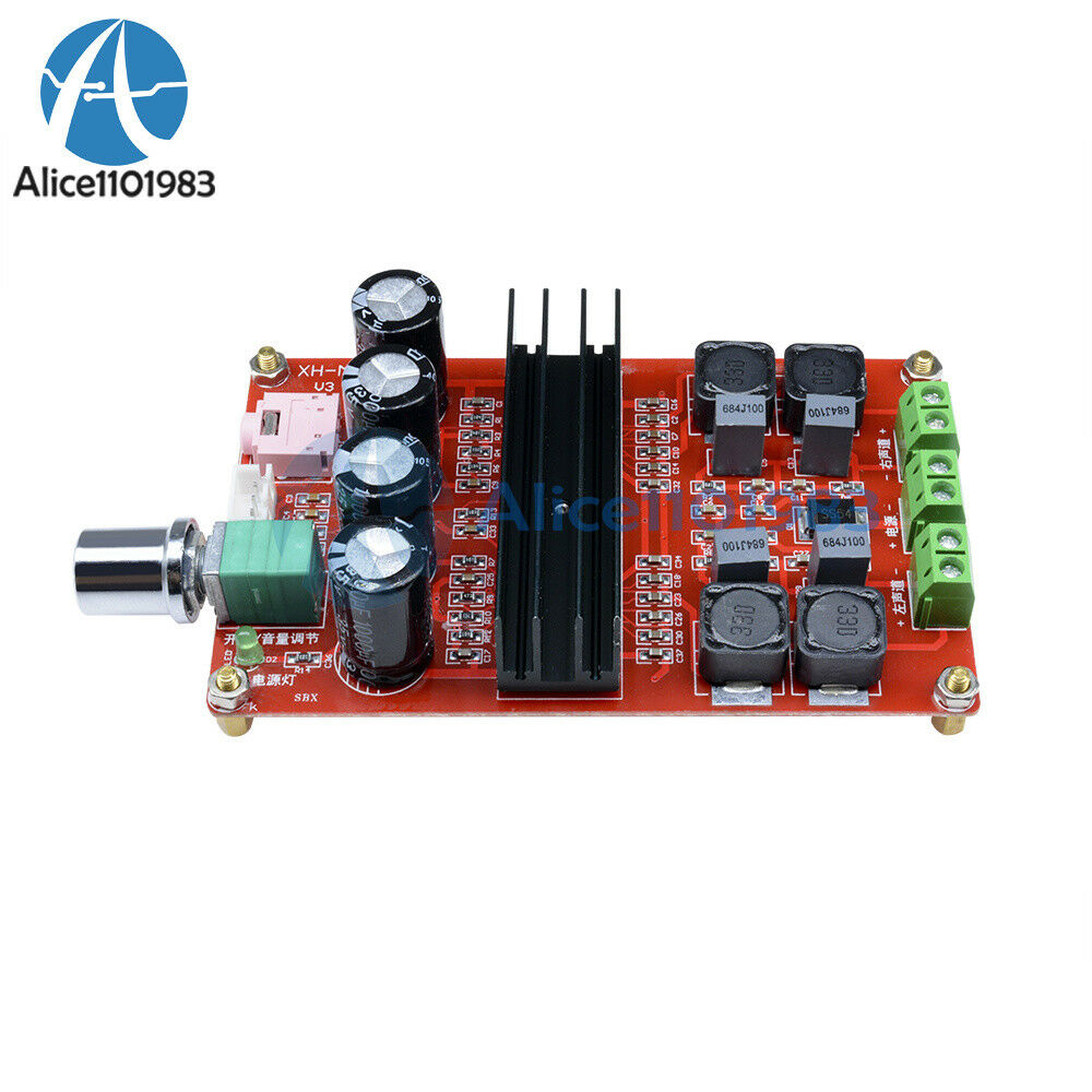 2x100W TPA3116 D2 Dual Channel Digital Audio Amplifier Board 12V-24V for Arduino