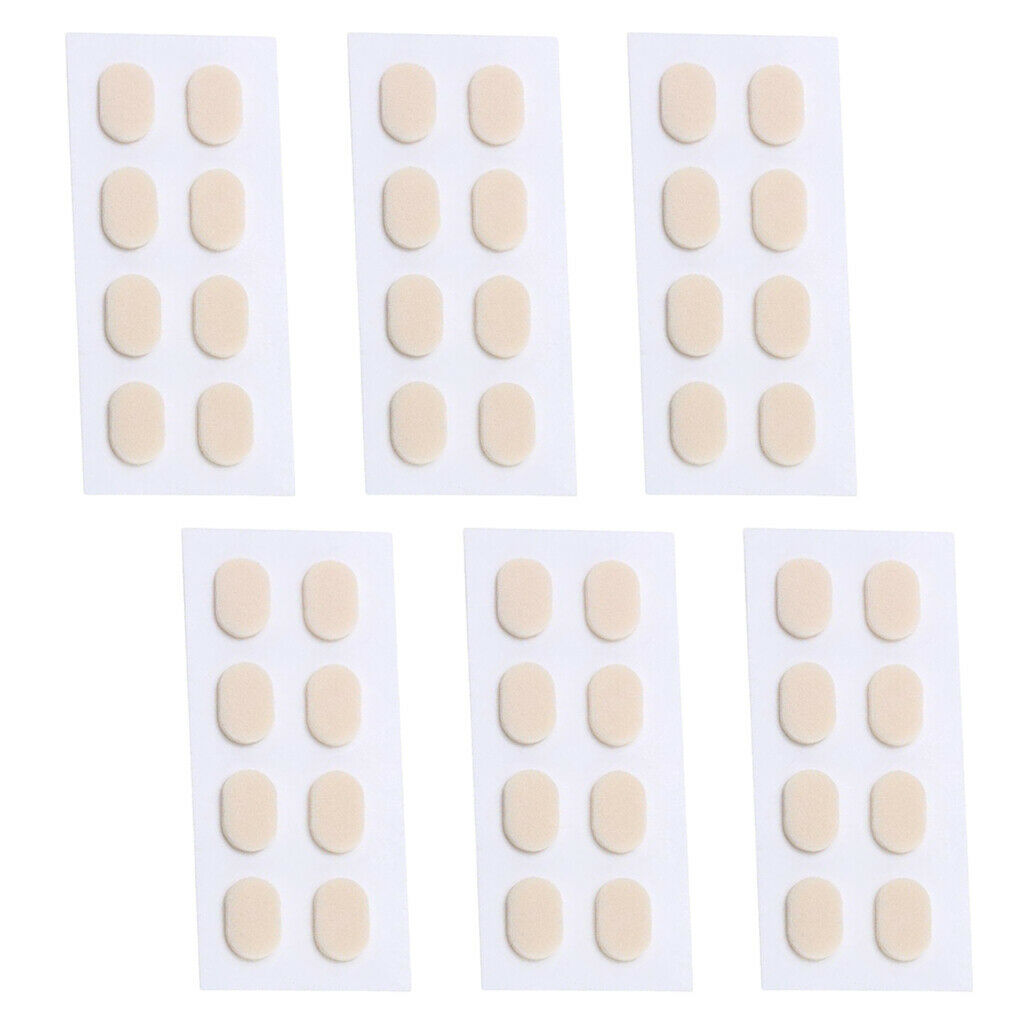24 Pair Anti-slip Soft Nose Pads Stick On for Eyeglasses Glasses Skin 1.0mm