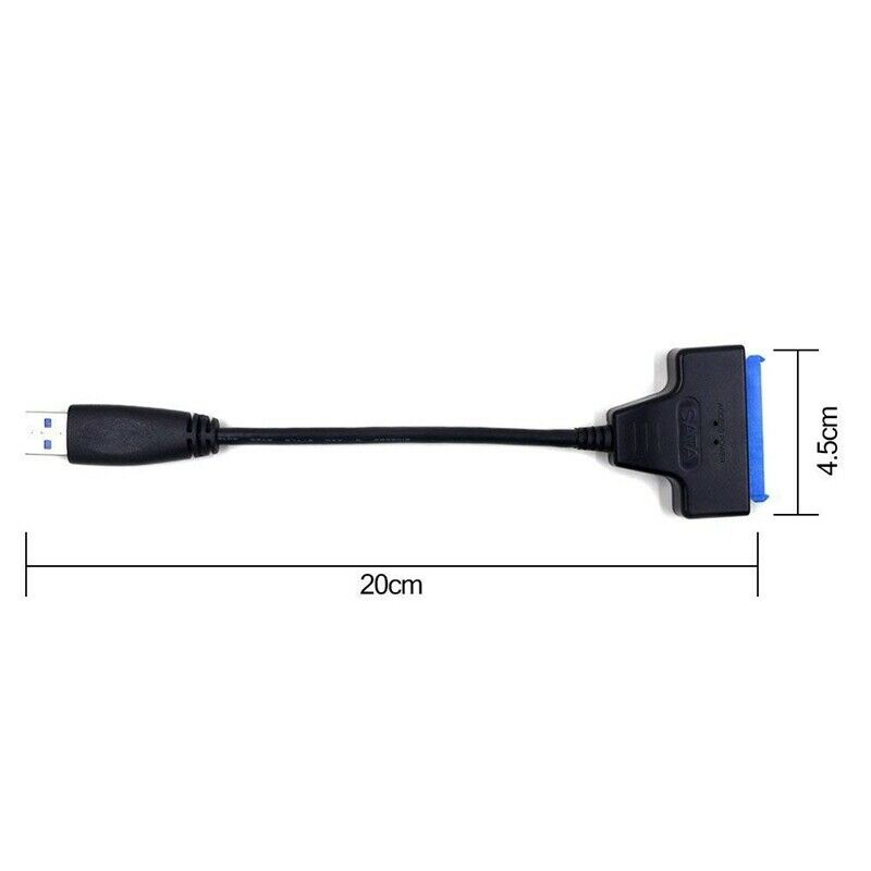 USB 3.0 to SATA Adapter Cable for 2.5 inch SSD/D Drives - SATA to USB 3.0 ExteO4
