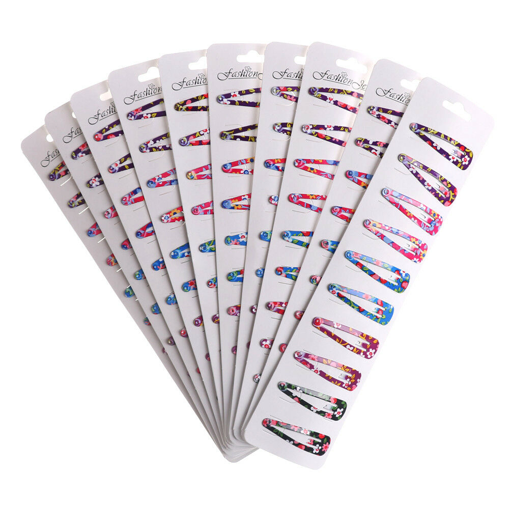 10x Baby Girls Hairpin 4cm BB Clips Snap Hairpins Toddler Kids Hair Accessory BD