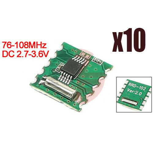 10PCS 76-108MHZ FM Stereo Radio RDA5807M RRD-102V2.0 Wireless Module For Arduino