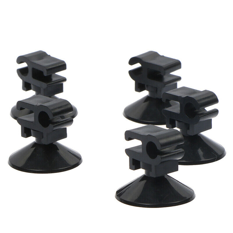 5PCs Aquarium Suction Cup Clip Tube Buckle Fish Tank Wire Hose Pump SuckerB Lt