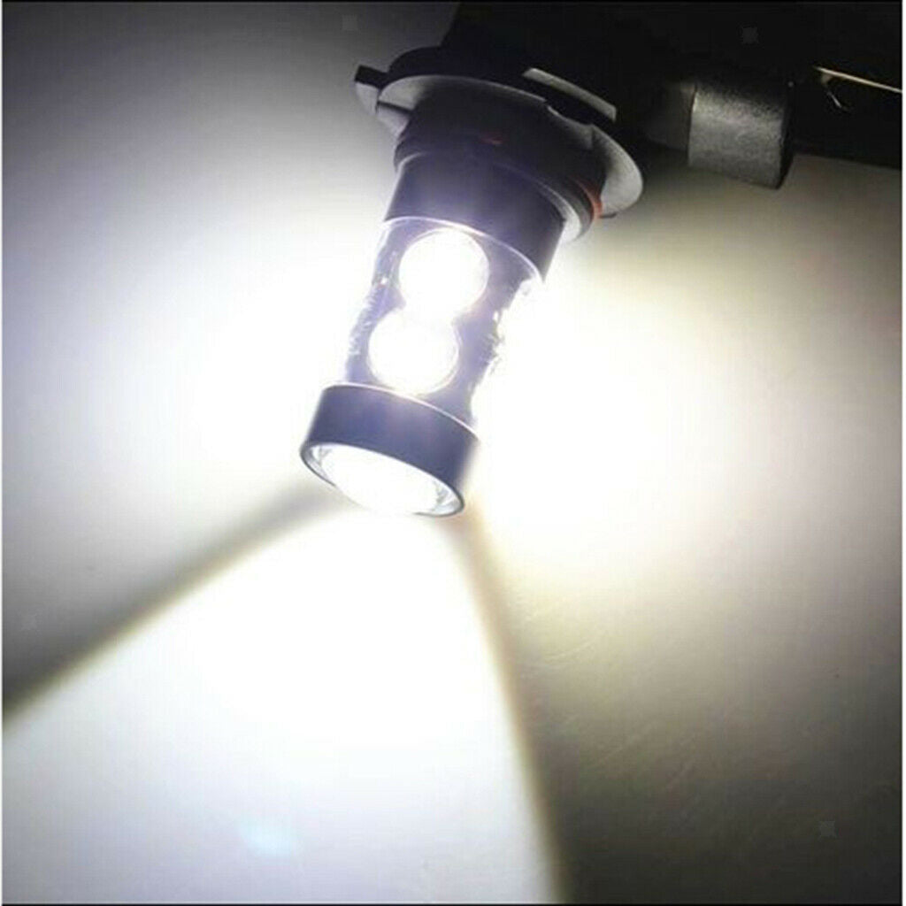 Pair Of LED Fog Light Bulbs For Auto Replacement