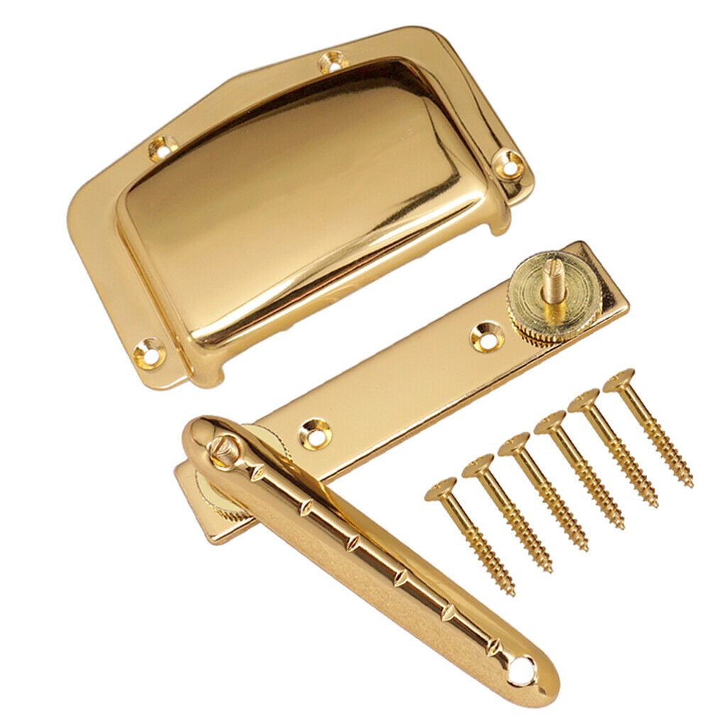 Adjustable Fixed Bridge Tailpiece And Cover For 6 Strings Electric Guitars