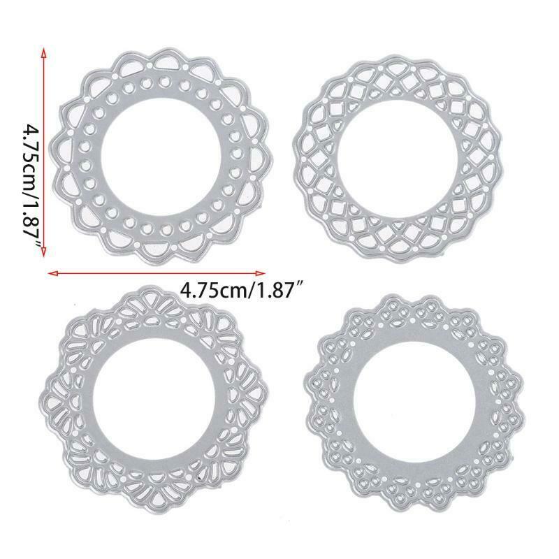 Round Hollow Lace Set Carbon Steel Cutting Dies DIY Scrapbooking Photo Album