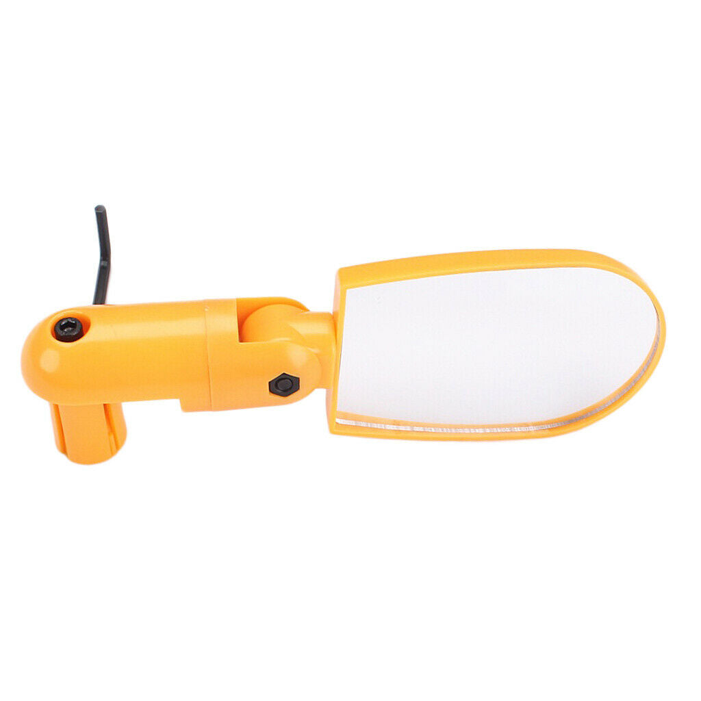 Flexible Handlebar Rearview Mirror for Bike MTB Bicycle Cycling Yellow