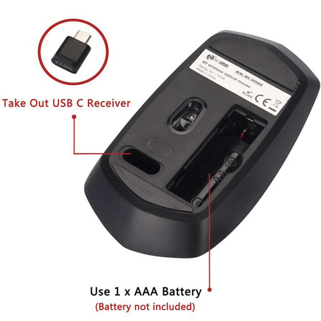 Mouse Wireless Wireless Mouse, 2.4G Wireless Optical Mouse Wireless Mice with