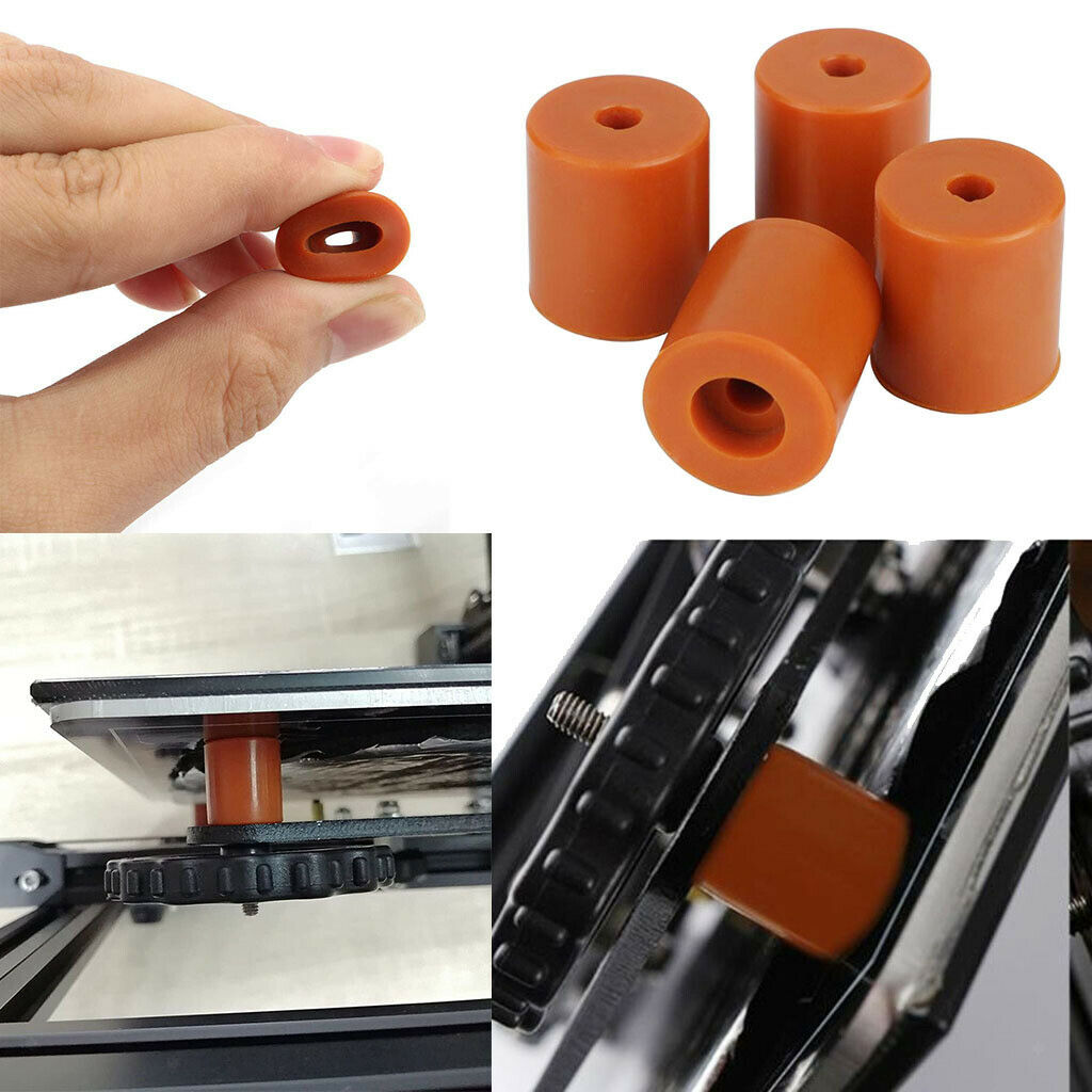 4Pcs Heatbed Leveling Column OD 0.63" ID 5mm Insulated Buffer for Anet A8