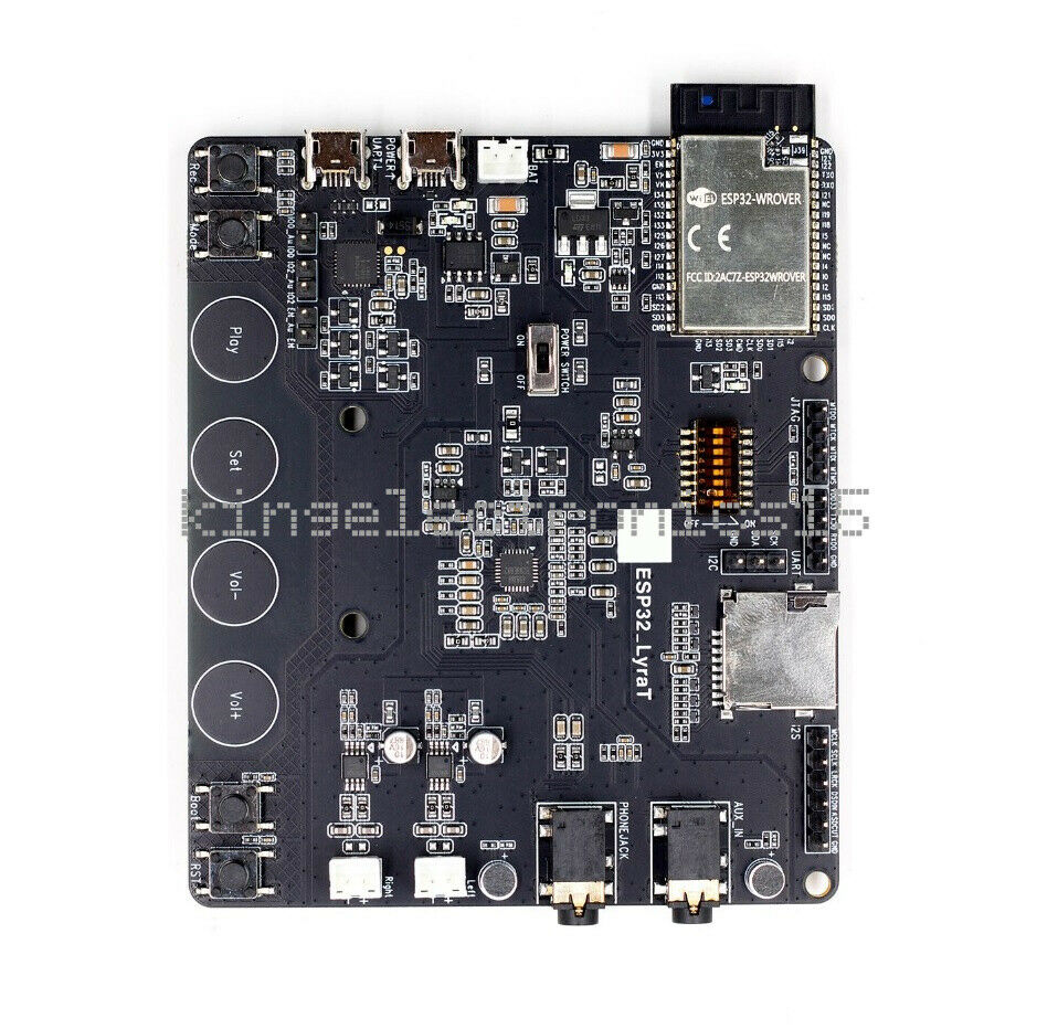 ESP32-LyraT for Audio IC Development Tools buttons TFT display and camera