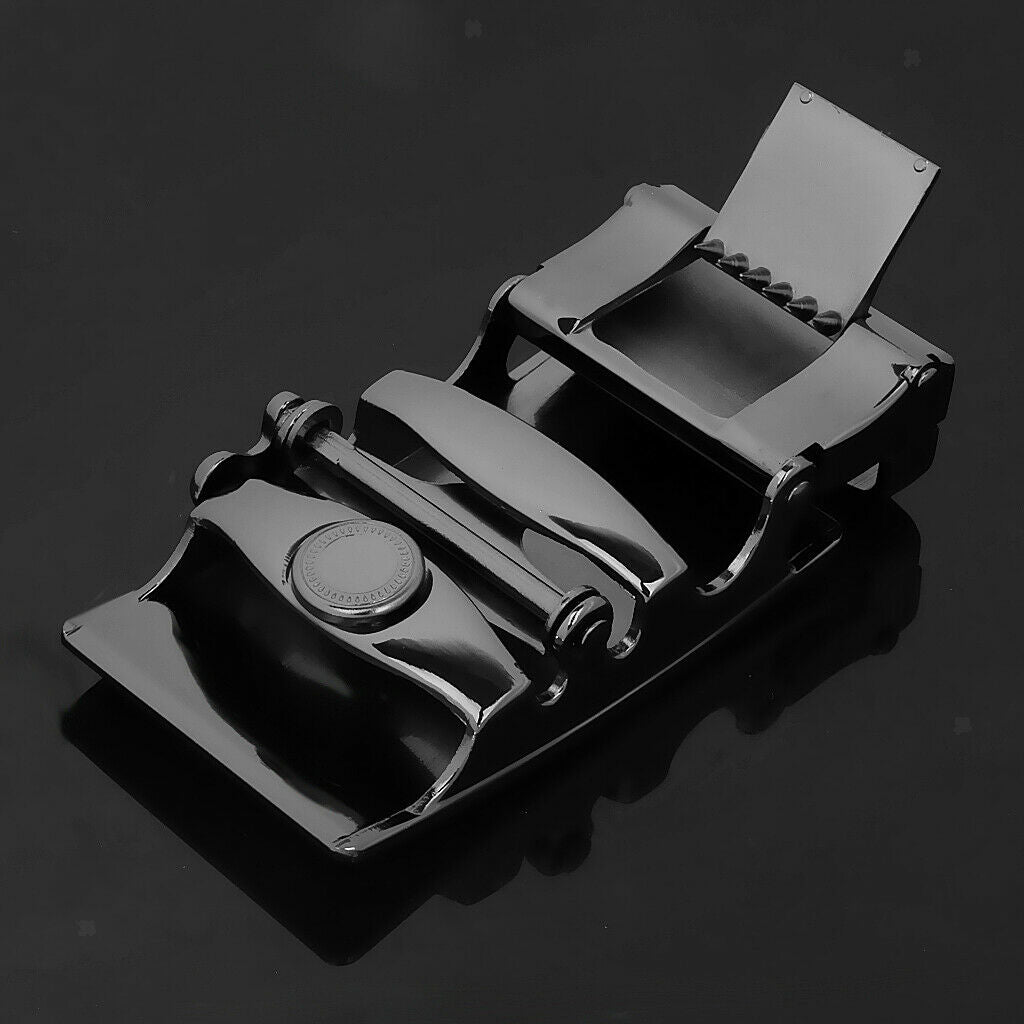 2 Pieces Men's Ratchet Belt Buckle Automatic Sliding Buckle Fit 35mm Leather -
