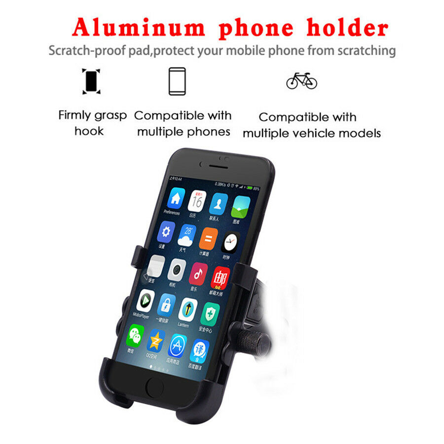 waterproof QC3.0 fast charge multi-function phone holder mirror holder bracket