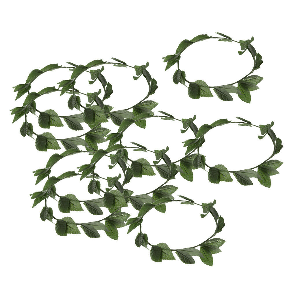 Set of 10pcs Fashion Plastic Green Leaf Roman Greek Goddess Laurel Wreath