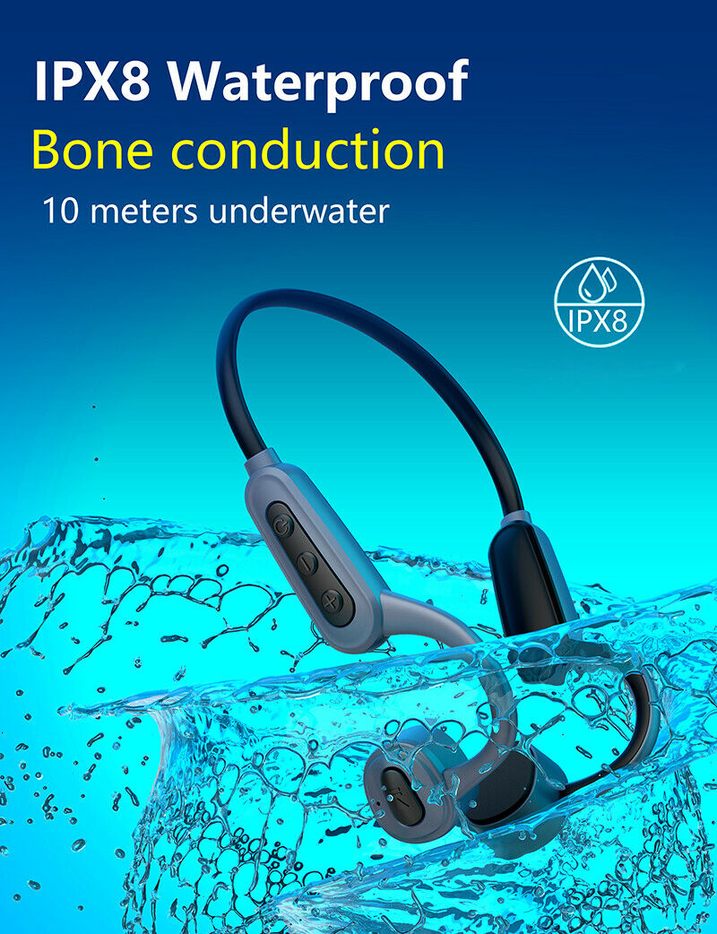 IPX8 Waterproof Swimming Headphones Bone Conduction Bluetooth 5.0 Wireless phone